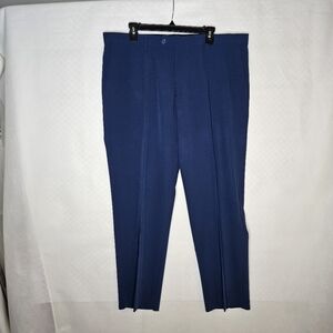 Alain Dupetit Men's Dress Pants Size  44R  Royal French Blue TR-Strech Fabric